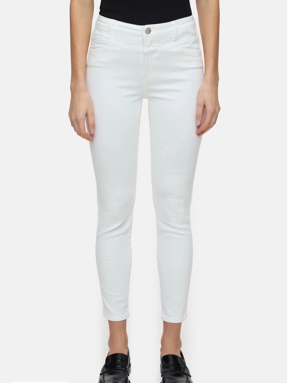 Closed Made in Italy White Stretch Skinny Pusher Jeans Size 28